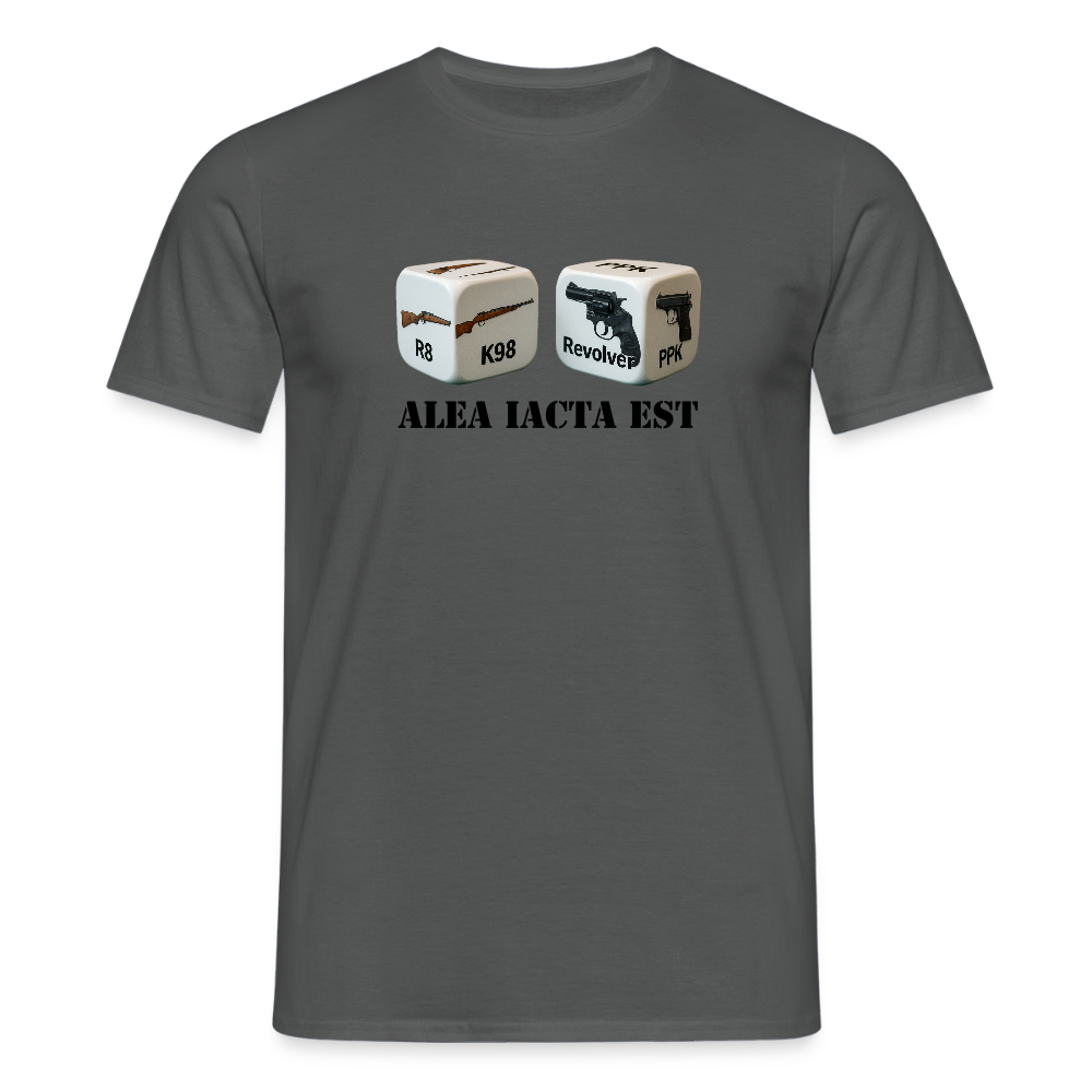 Fun Shirt - Alea iacta est - Anthrazit