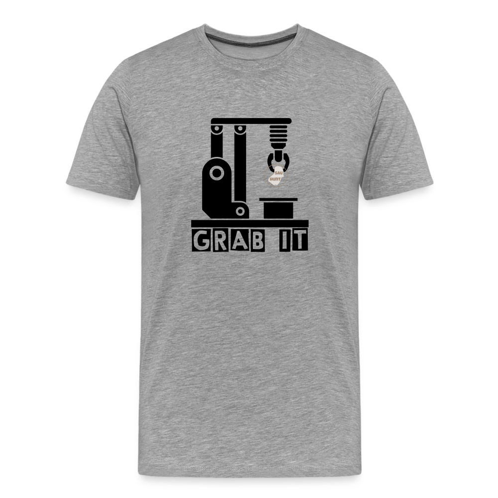 SauHunt Shirt - Grab IT - Grau meliert