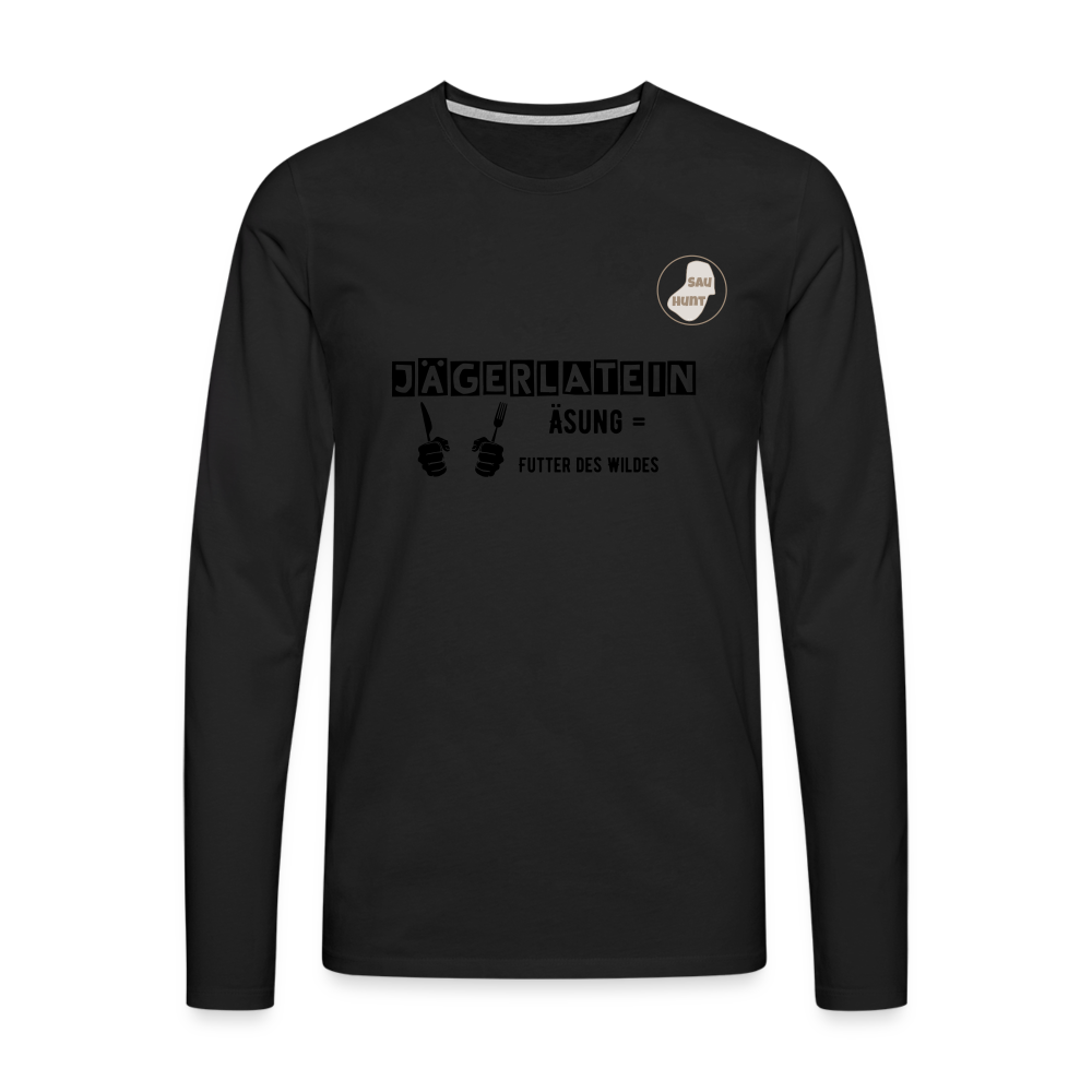 Jagdlangarmshirt - Äsung - Schwarz