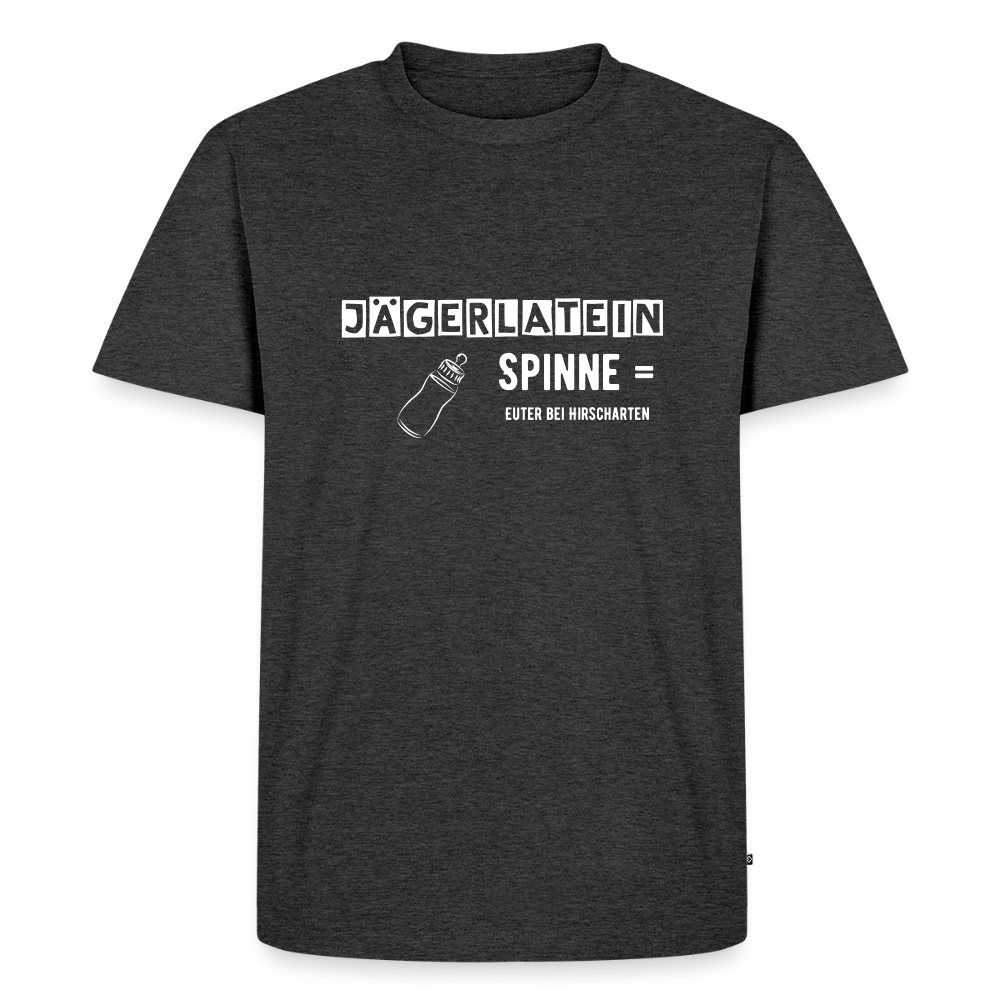 Jagdshirt - Spinne - Anthrazit meliert