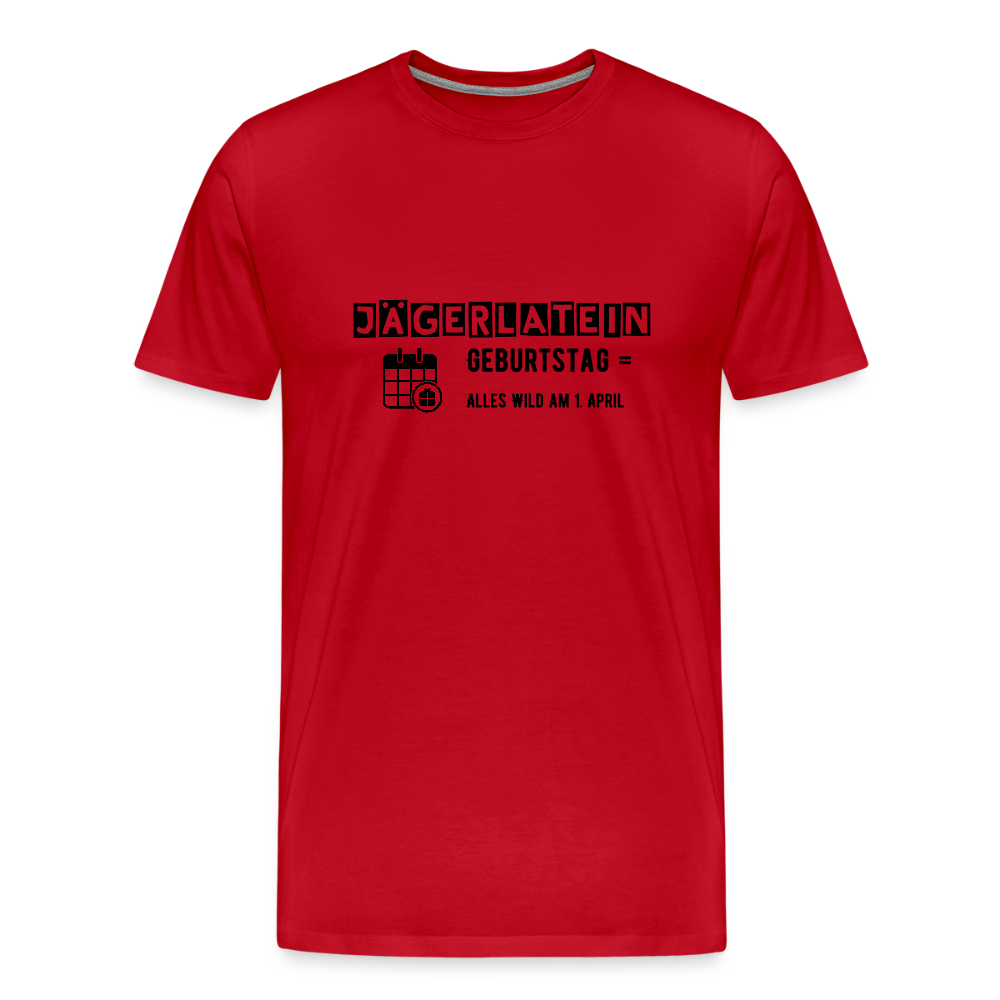 Jagdshirt - Geburtstag - Rot