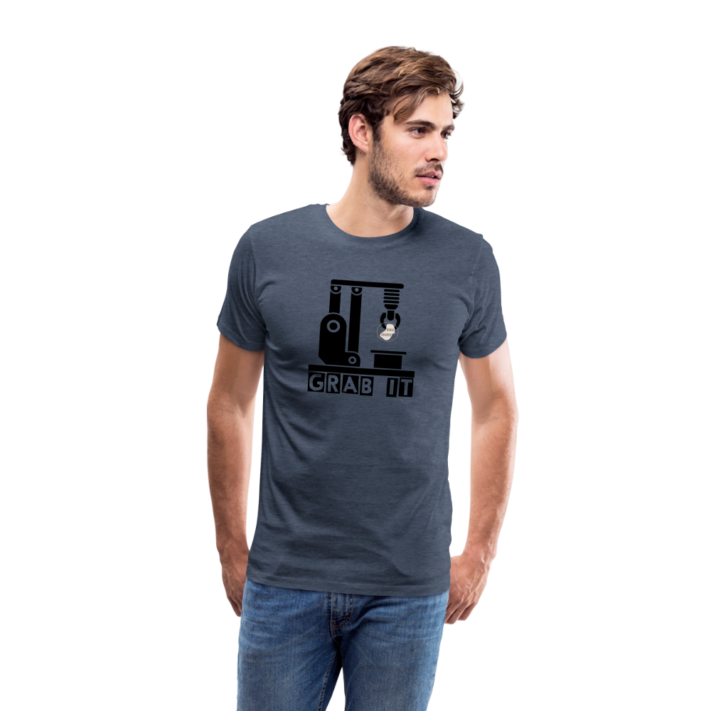 SauHunt Shirt - Grab IT - Blau meliert