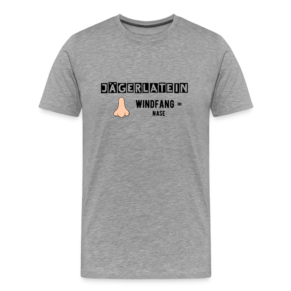 Jagdshirt - Windfang - Grau meliert