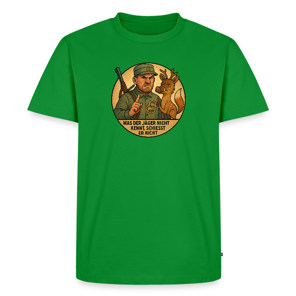 Fun Shirt - Was der Jäger nicht kennt - Grün