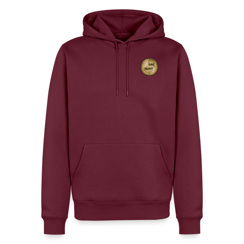 Hoodie - SauHunt - Burgunderrot