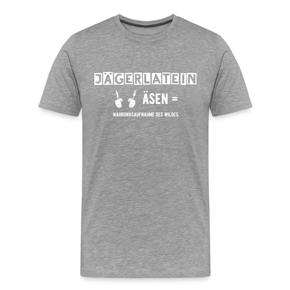Jagdshirt - Äsen - Grau meliert