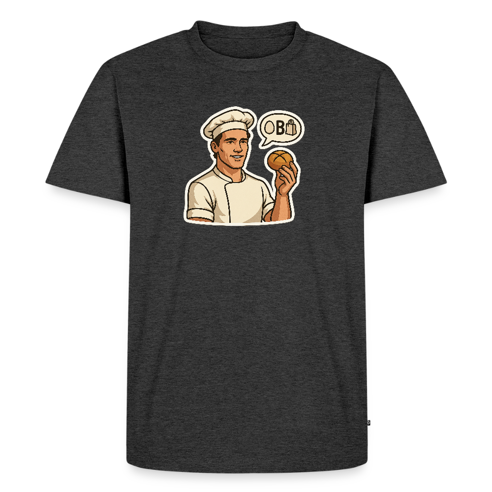 Fun Shirt - Ei B Tasche - Anthrazit meliert