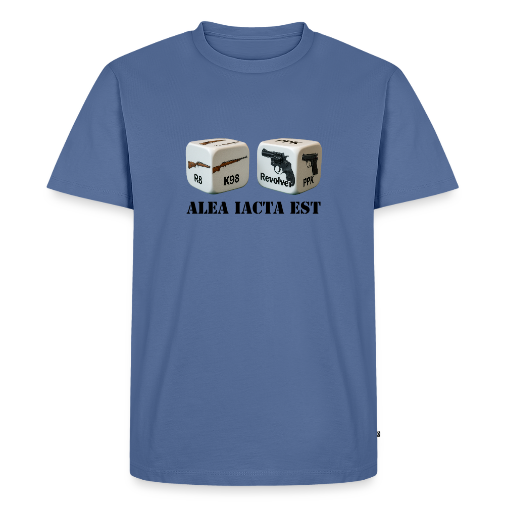 Fun Shirt - Alea iacta est - Taubenblau