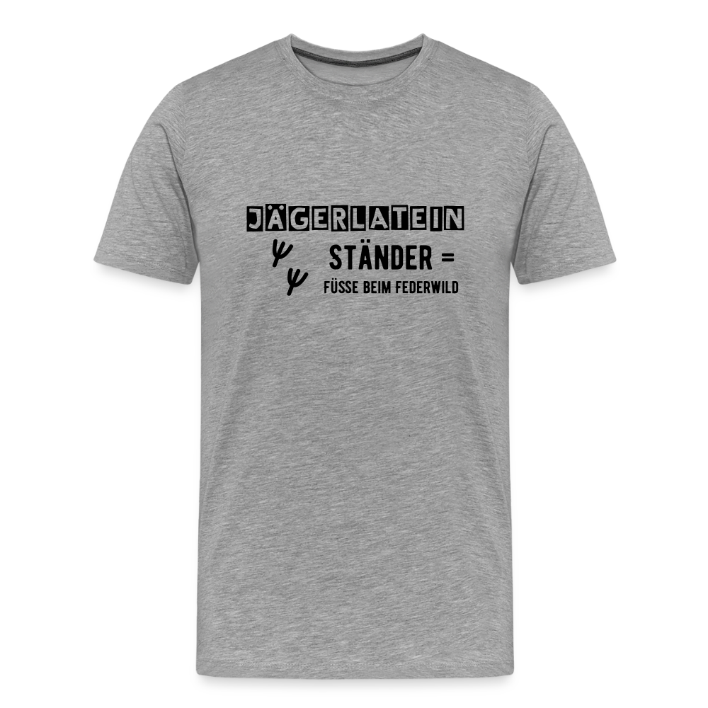 Jagdshirt - Ständer - Grau meliert
