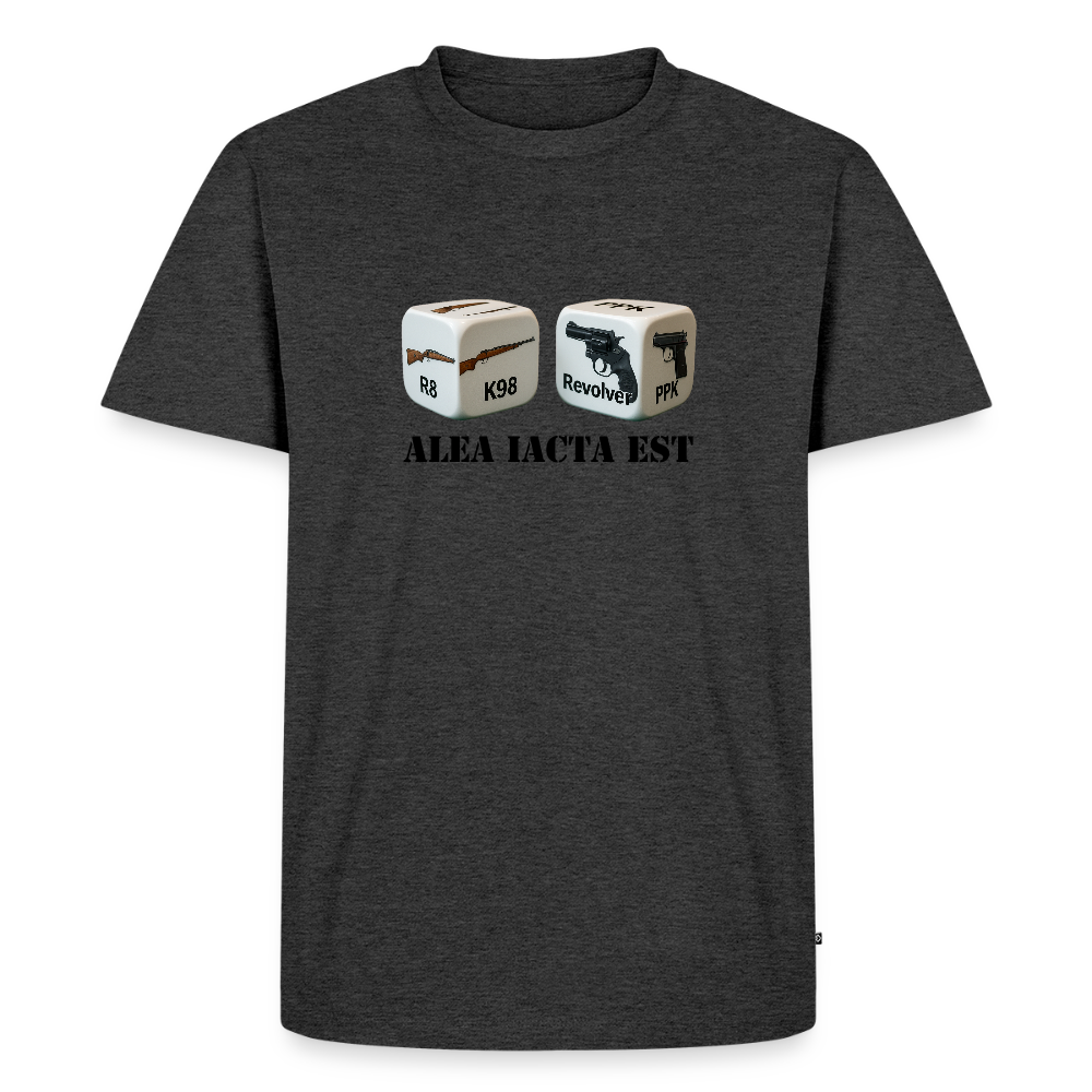 Fun Shirt - Alea iacta est - Anthrazit meliert