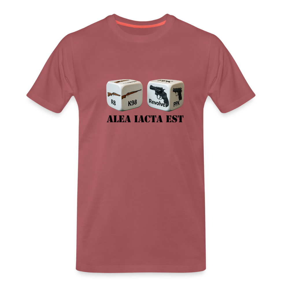 Fun Shirt - Alea iacta est - washed Burgundy