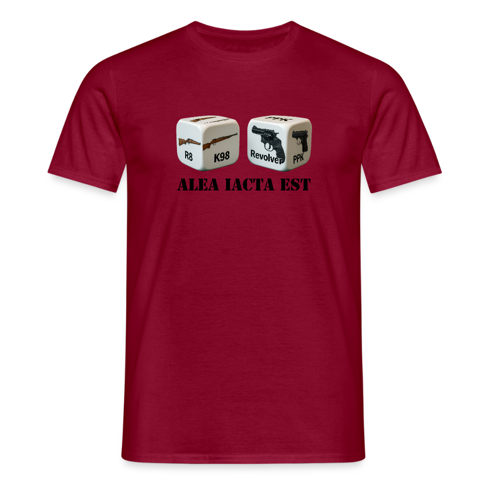 Fun Shirt - Alea iacta est - Ziegelrot
