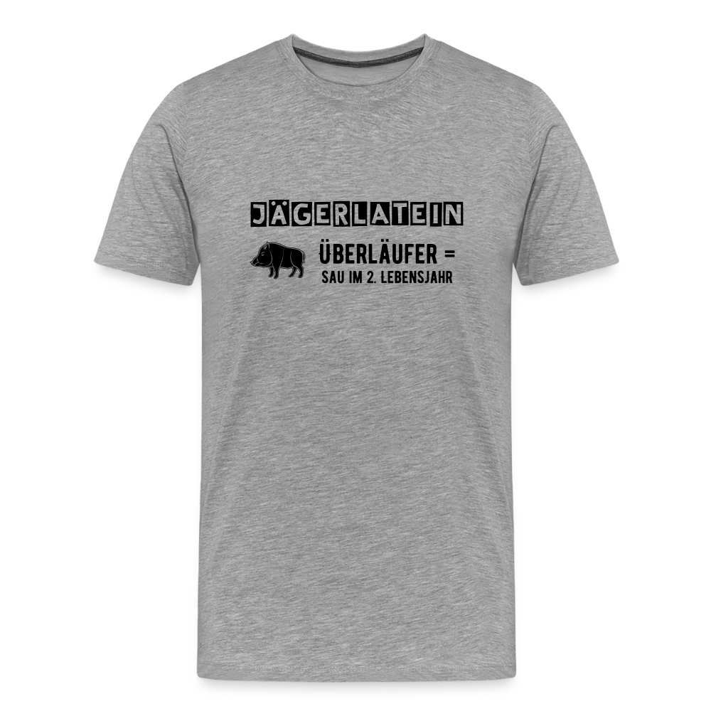 Jagdshirt - Überläufer - Grau meliert