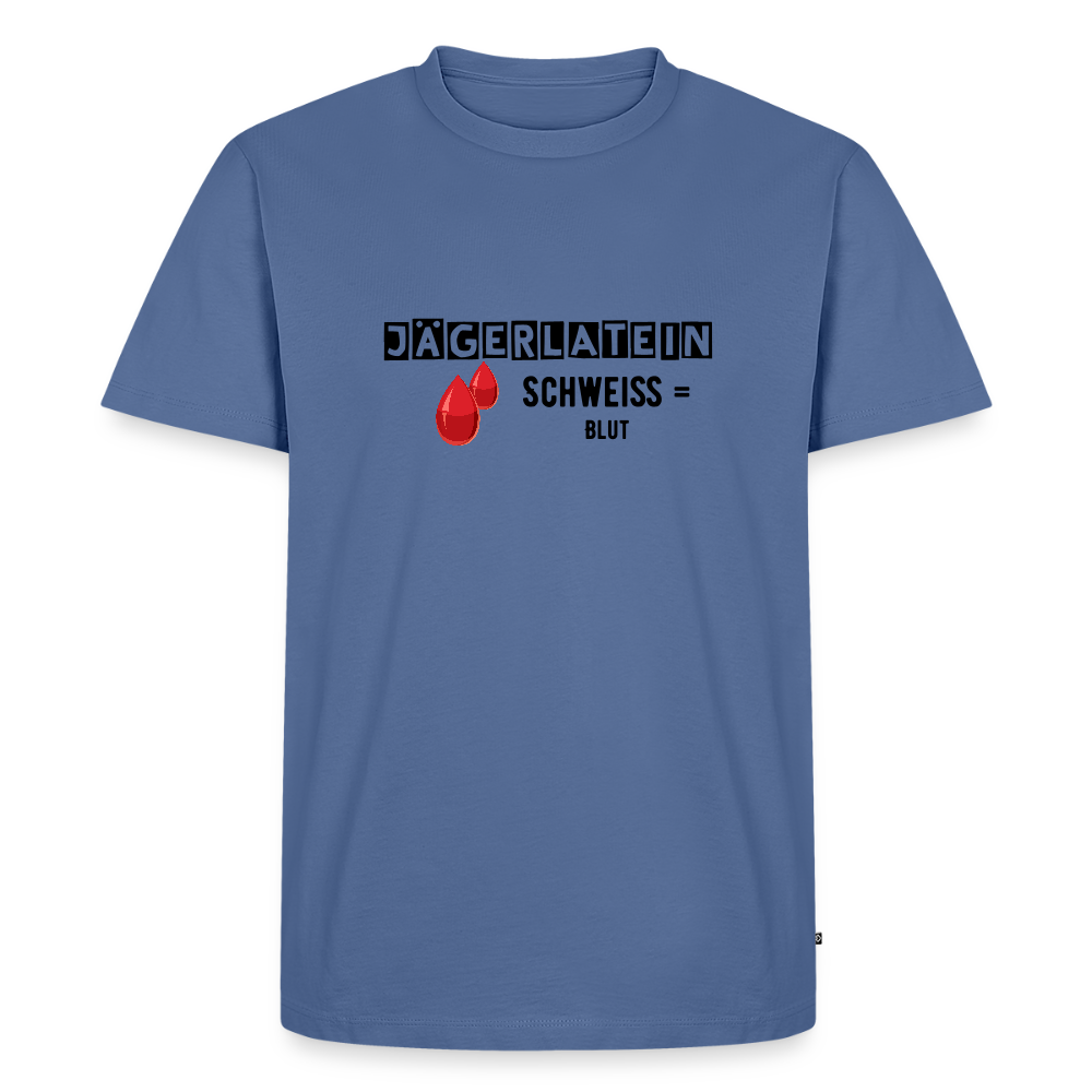 Jagdshirt - Schweiß - Taubenblau