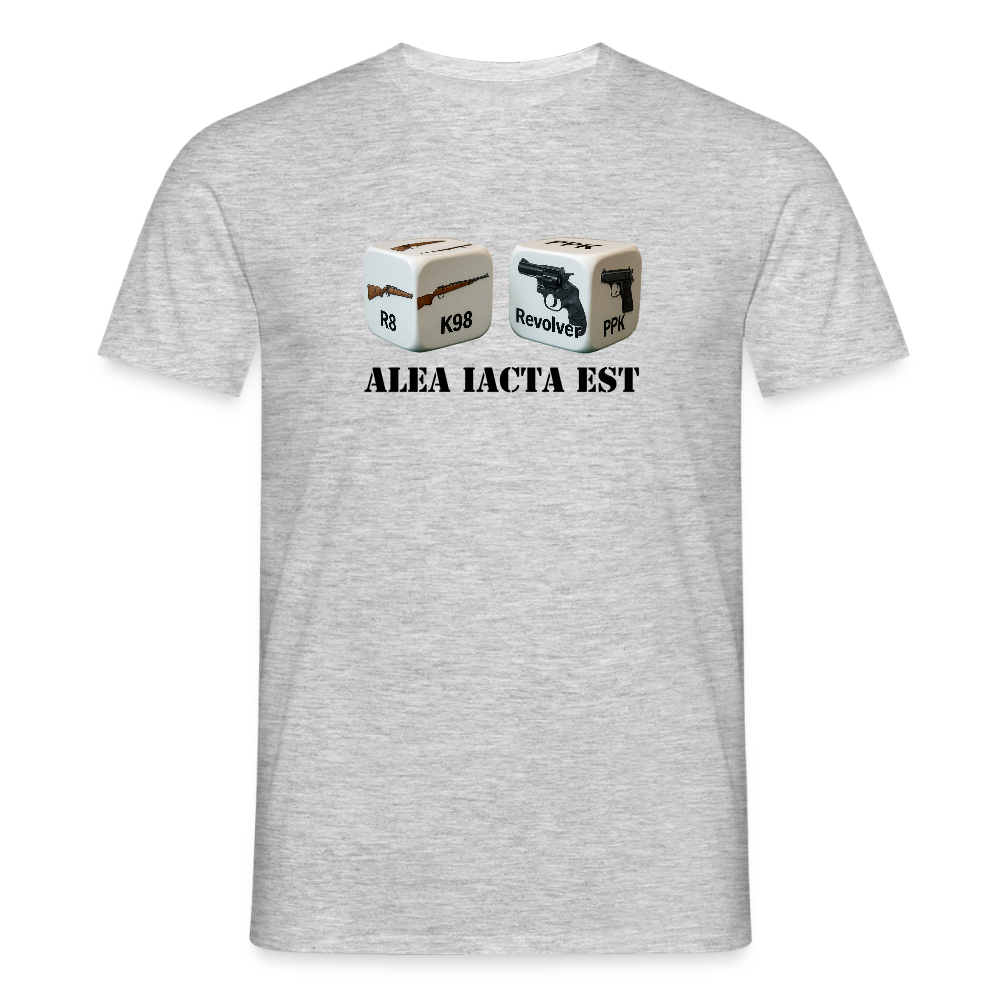 Fun Shirt - Alea iacta est - Grau meliert