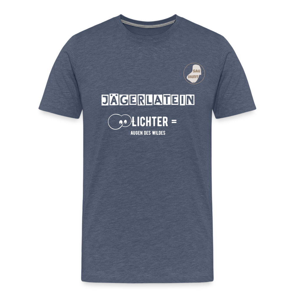 Jagdshirt - Lichter - Blau meliert