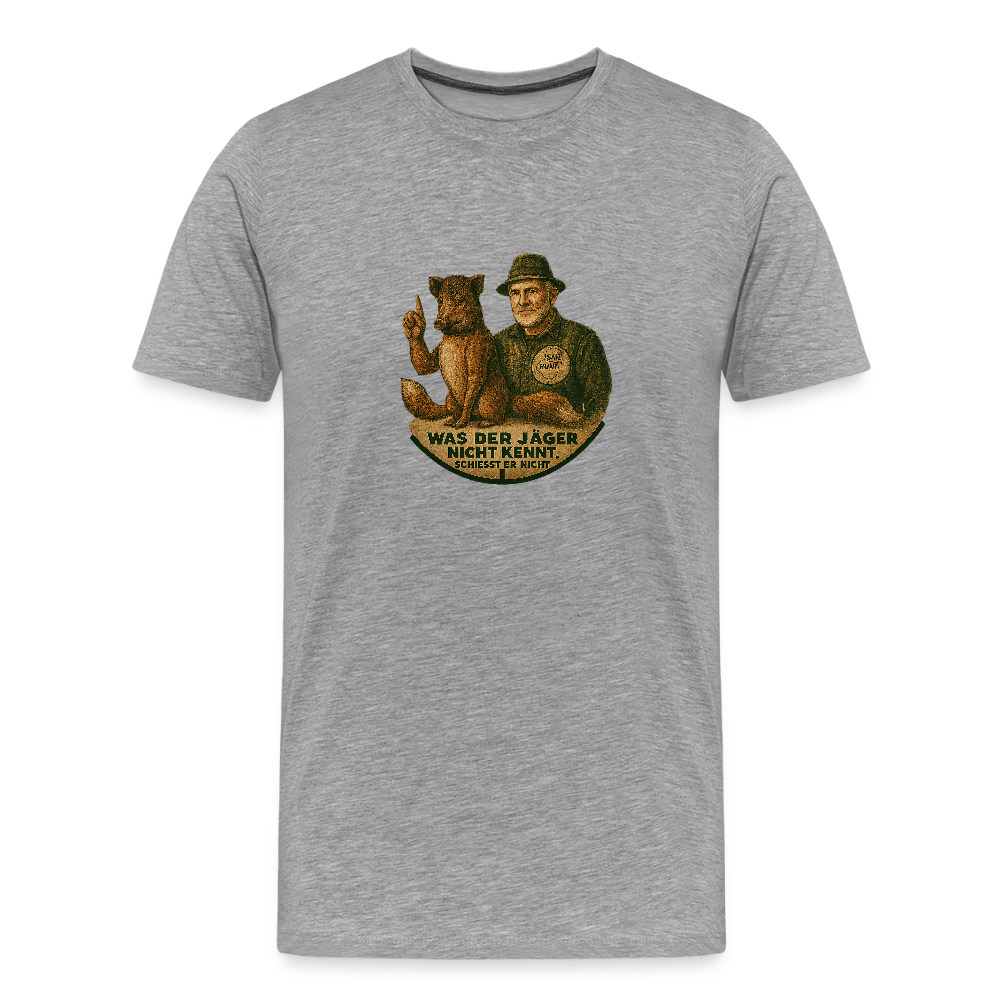 Fun Shirt - Was er nicht kennt - Grau meliert