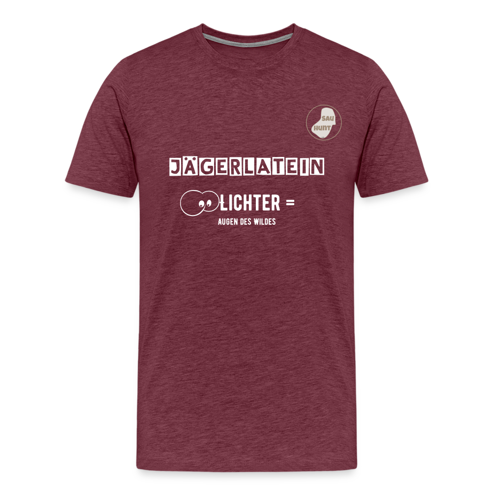 Jagdshirt - Lichter - Bordeauxrot meliert