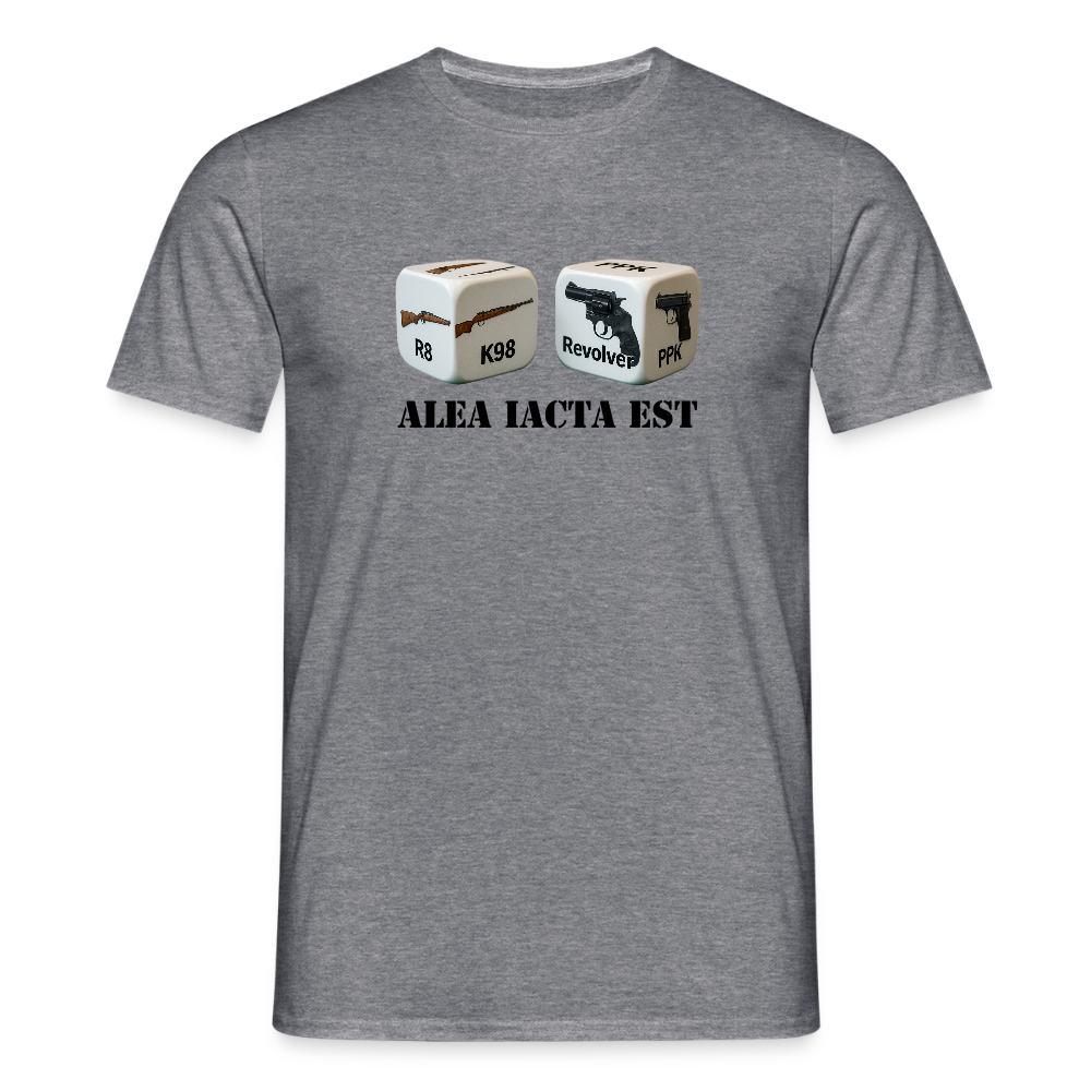 Fun Shirt - Alea iacta est - Graphit meliert