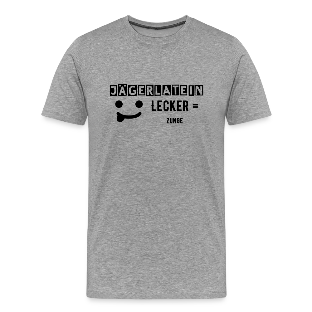 Jagdshirt - Lecker - Grau meliert