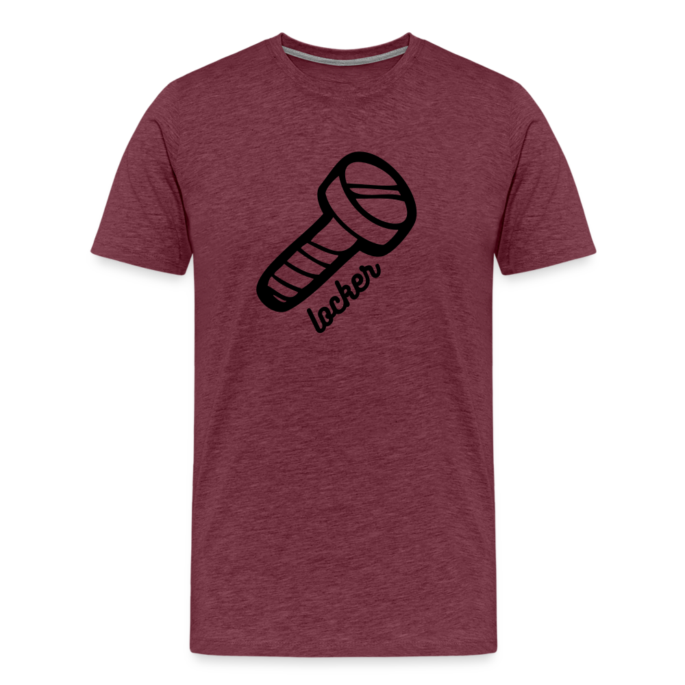 Funshirt - Schraube Locker - Bordeauxrot meliert