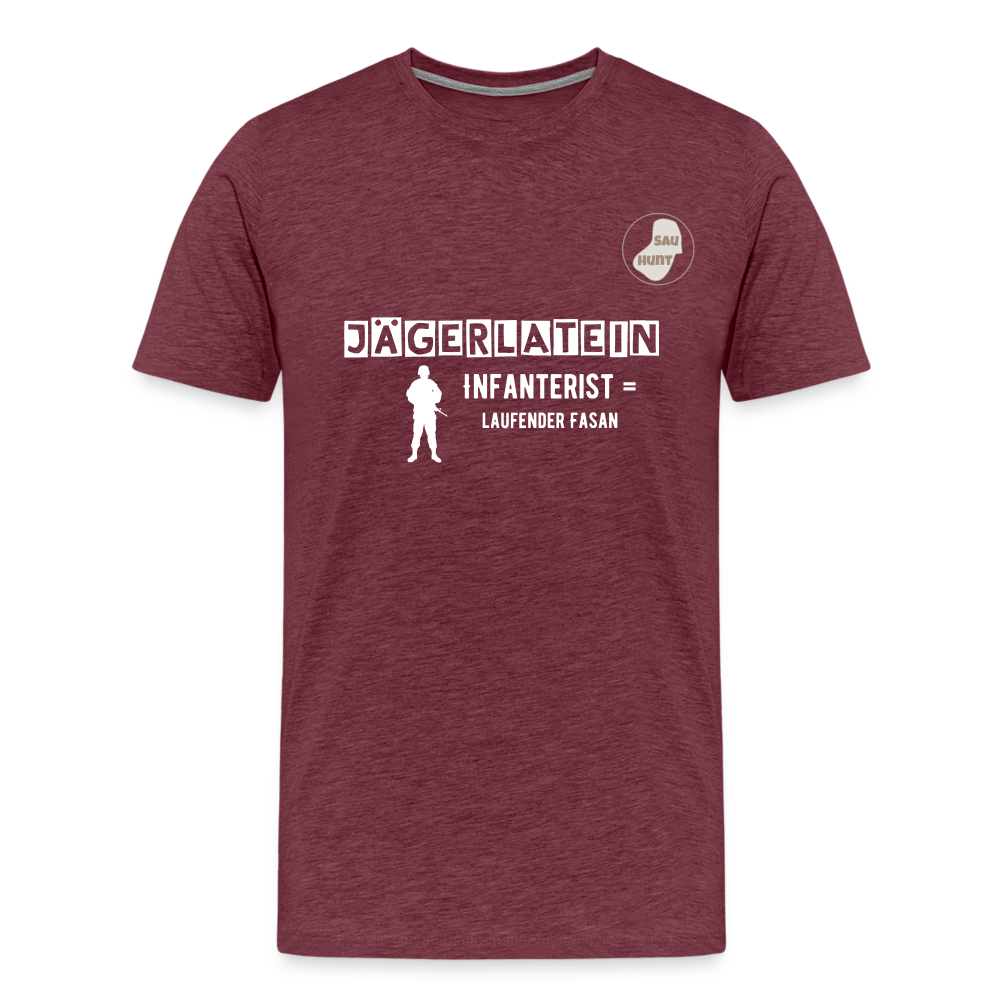 Jagdshirt - Infanterist - Bordeauxrot meliert
