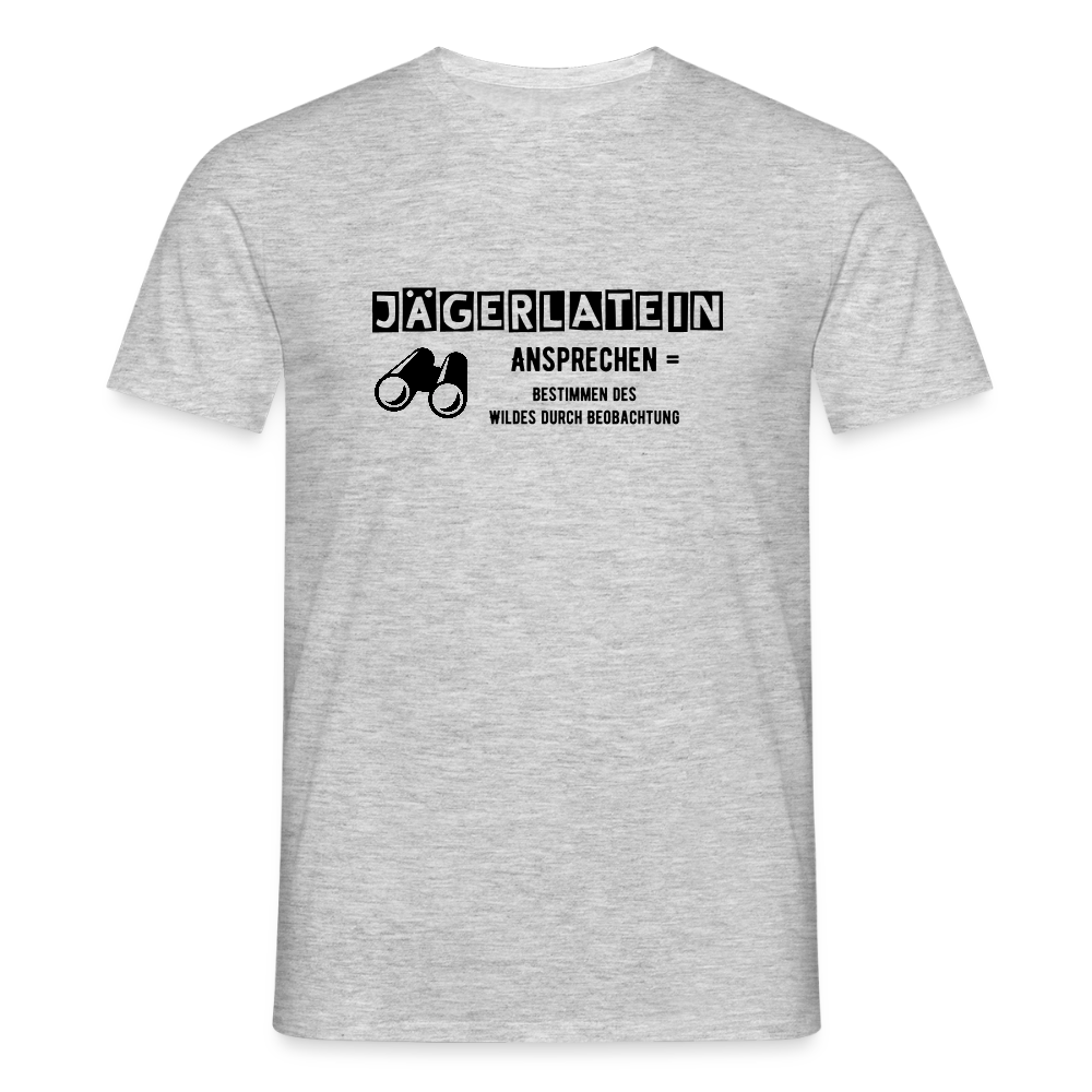 Jagdshirt - Ansprechen - Grau meliert