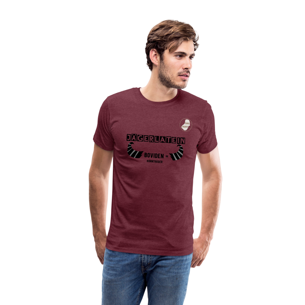 Jagdshirt - Boviden - Bordeauxrot meliert