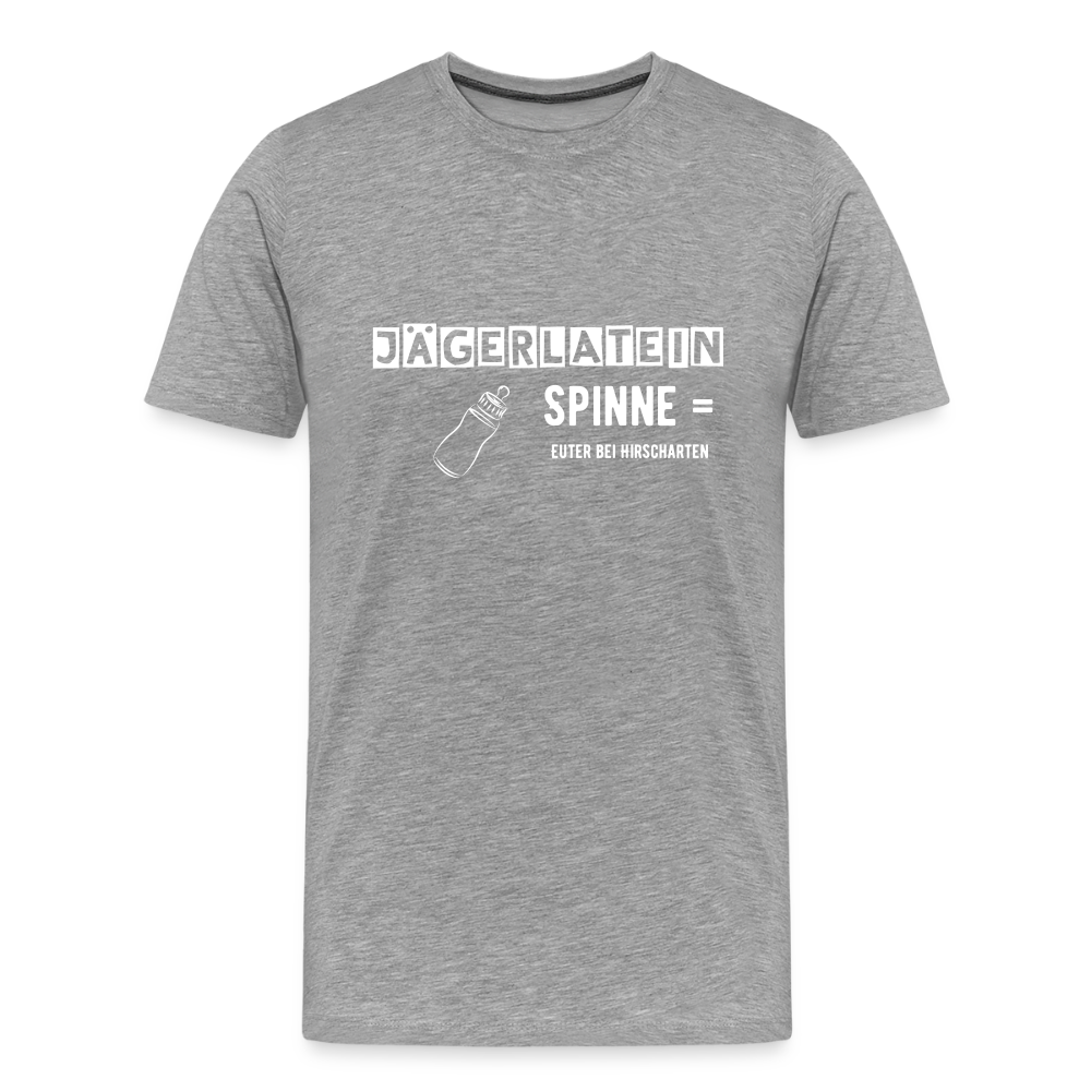 Jagdshirt - Spinne - Grau meliert