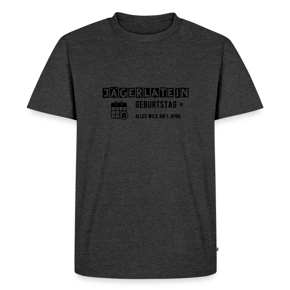 Jagdshirt - Geburtstag - Anthrazit meliert