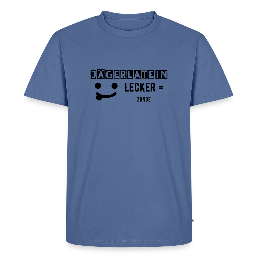 Jagdshirt - Lecker - Taubenblau