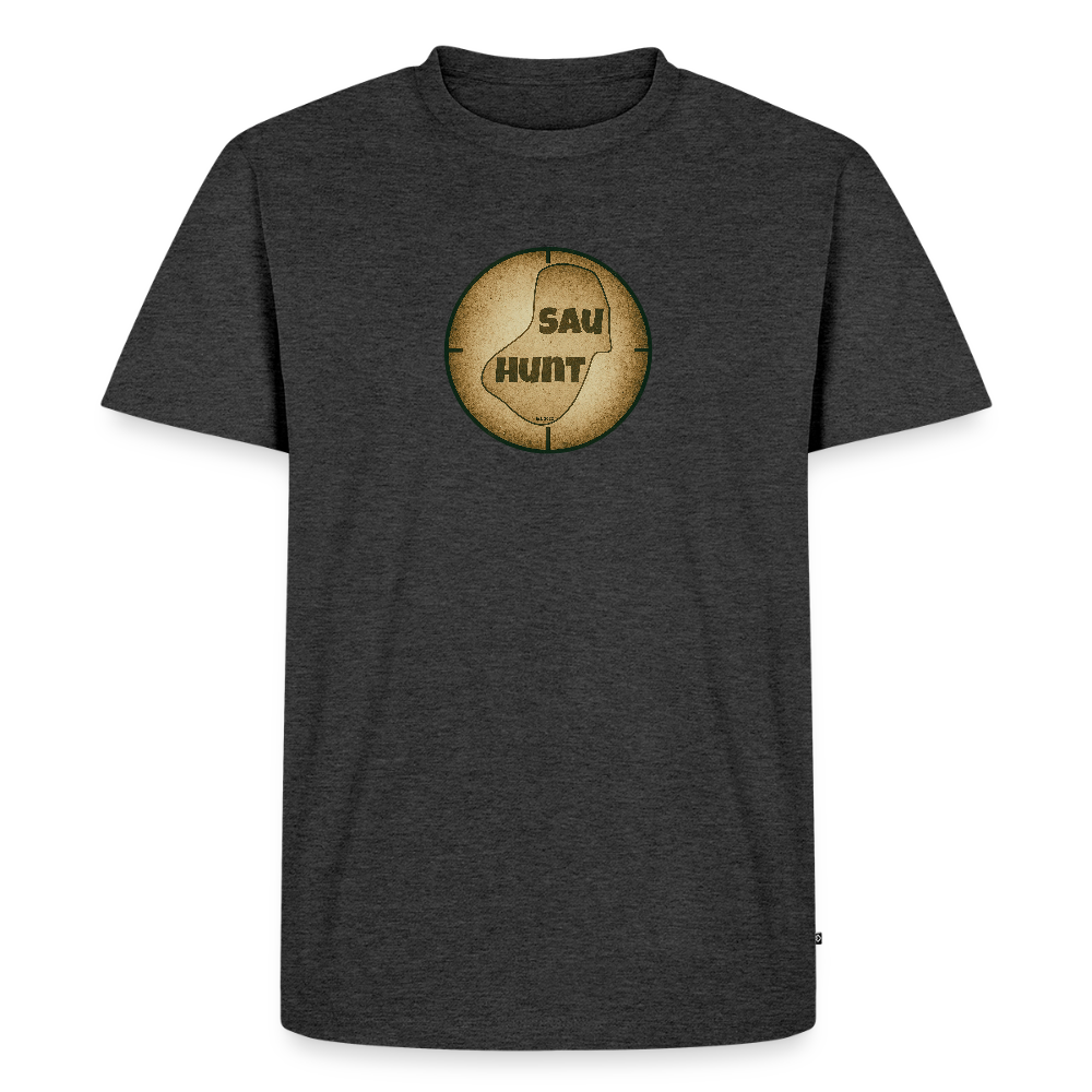 Promo Shirt - SauHunt - Anthrazit meliert