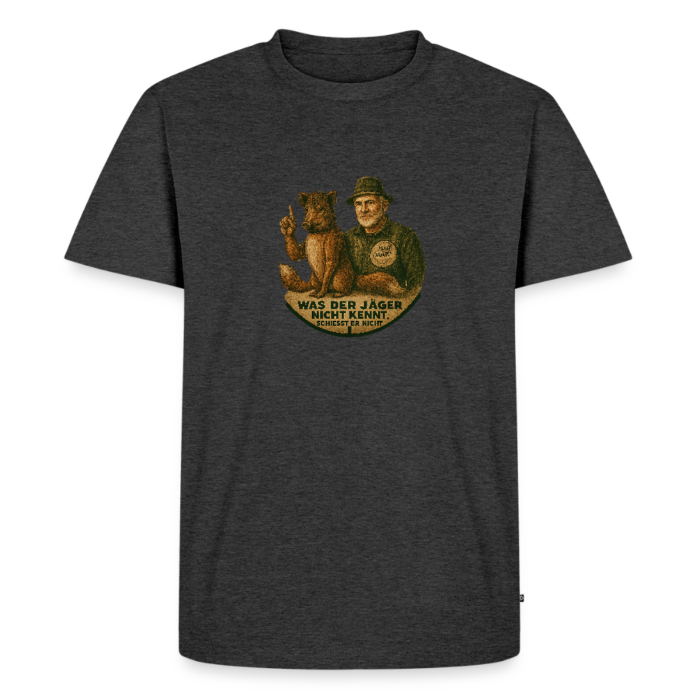 Fun Shirt - Was er nicht kennt - Anthrazit meliert