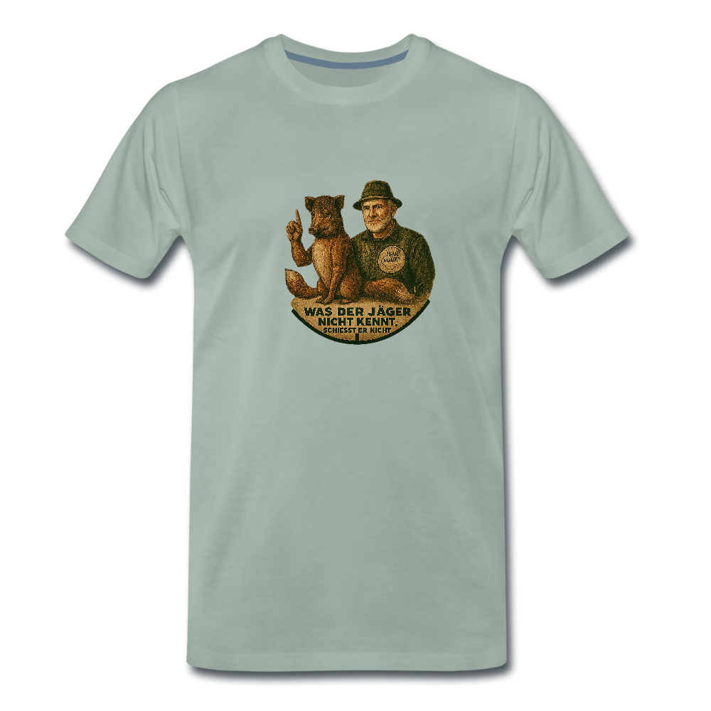 Fun Shirt - Was er nicht kennt - Graugrün