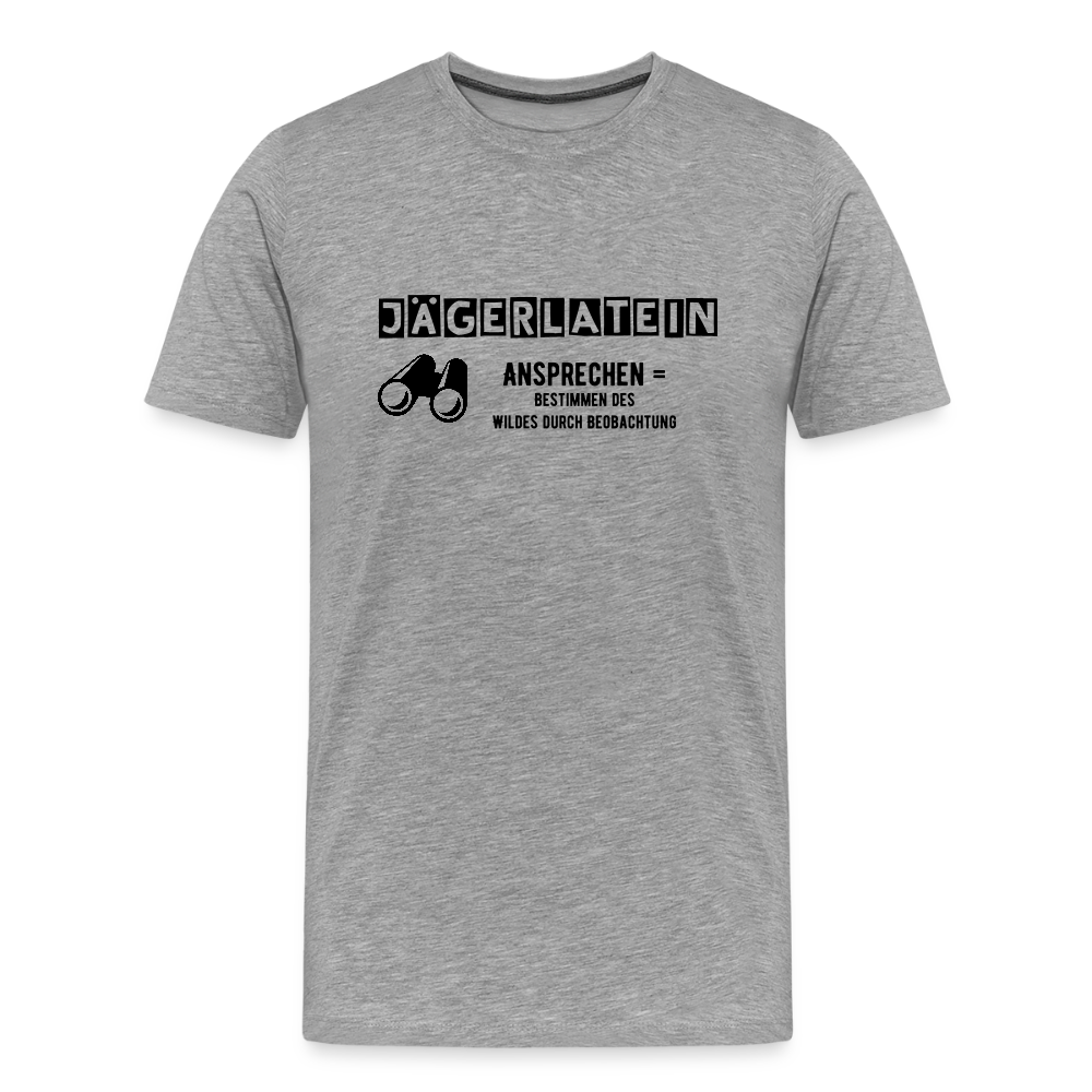 Jagdshirt - Ansprechen - Grau meliert