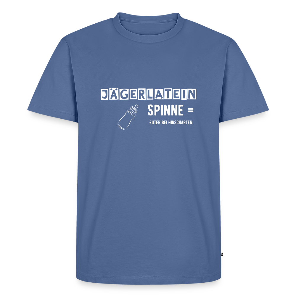 Jagdshirt - Spinne - Taubenblau