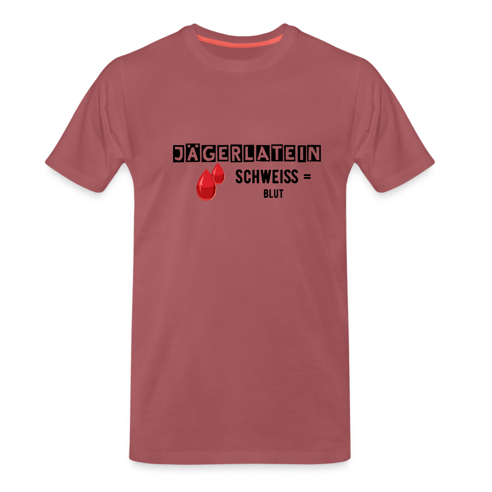 Jagdshirt - Schweiß - washed Burgundy