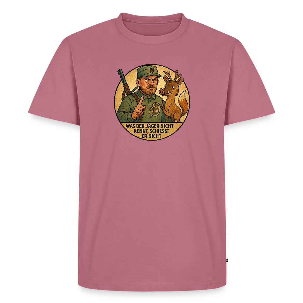 Fun Shirt - Was der Jäger nicht kennt - Mauve
