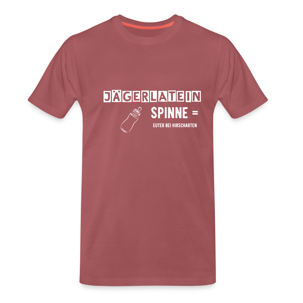 Jagdshirt - Spinne - washed Burgundy
