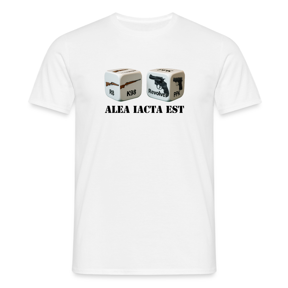 Fun Shirt - Alea iacta est - Weiß