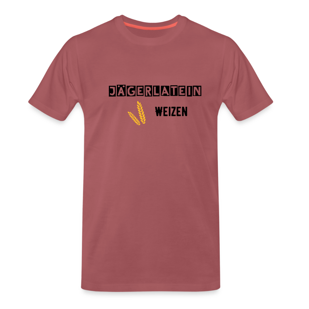 Jagdshirt - Weizen - washed Burgundy