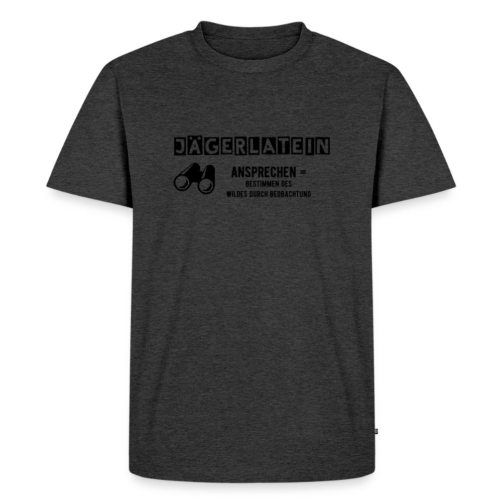 Jagdshirt - Ansprechen - Anthrazit meliert