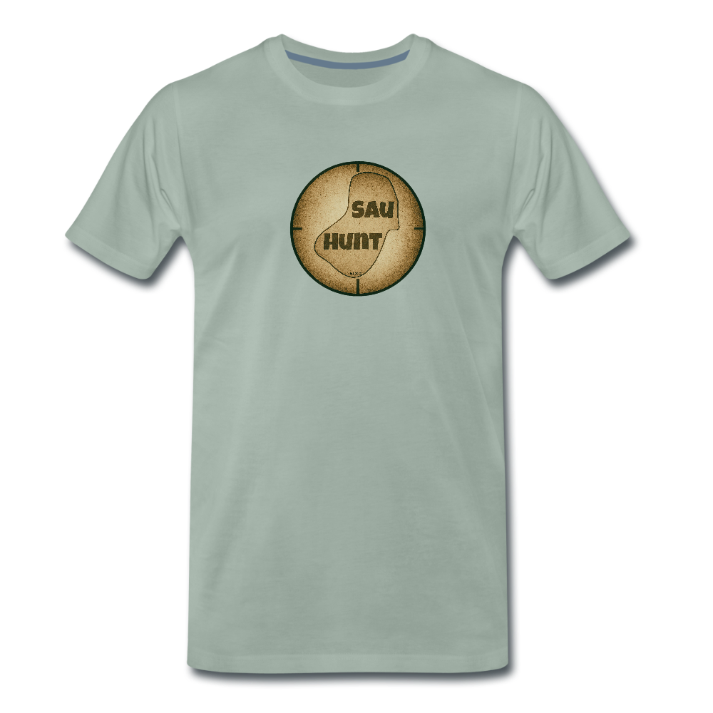Promo Shirt - SauHunt - Graugrün
