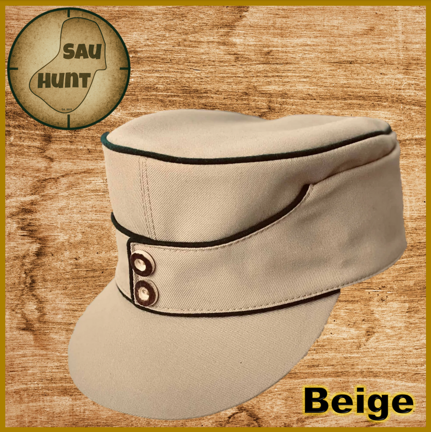 Baschlikmütze aus Tuch in traditionellen Jagdfarben