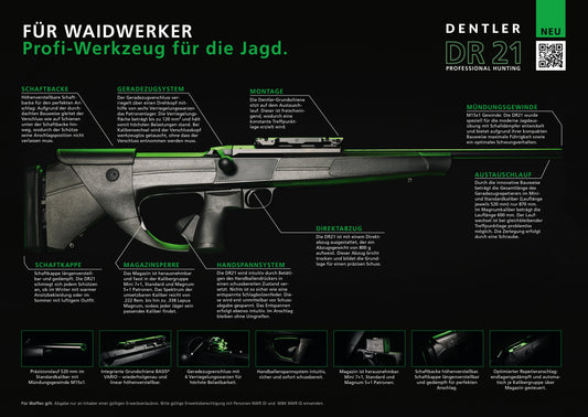 DENTLER - DR21 repeating rifle with lots of accessories