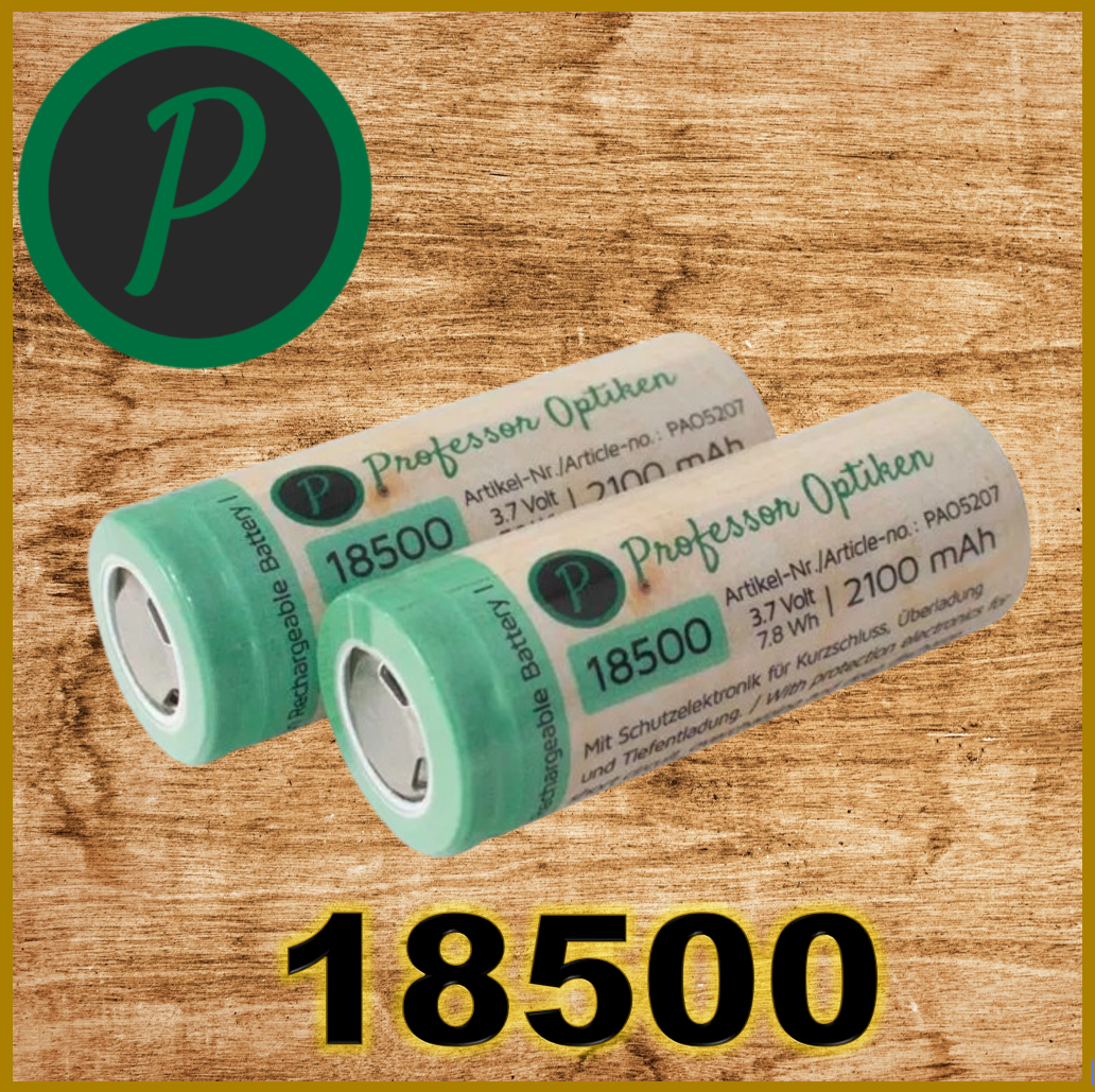 Prof.Op. - Lithium-Ionen-Akku 18500 (2100mAh)