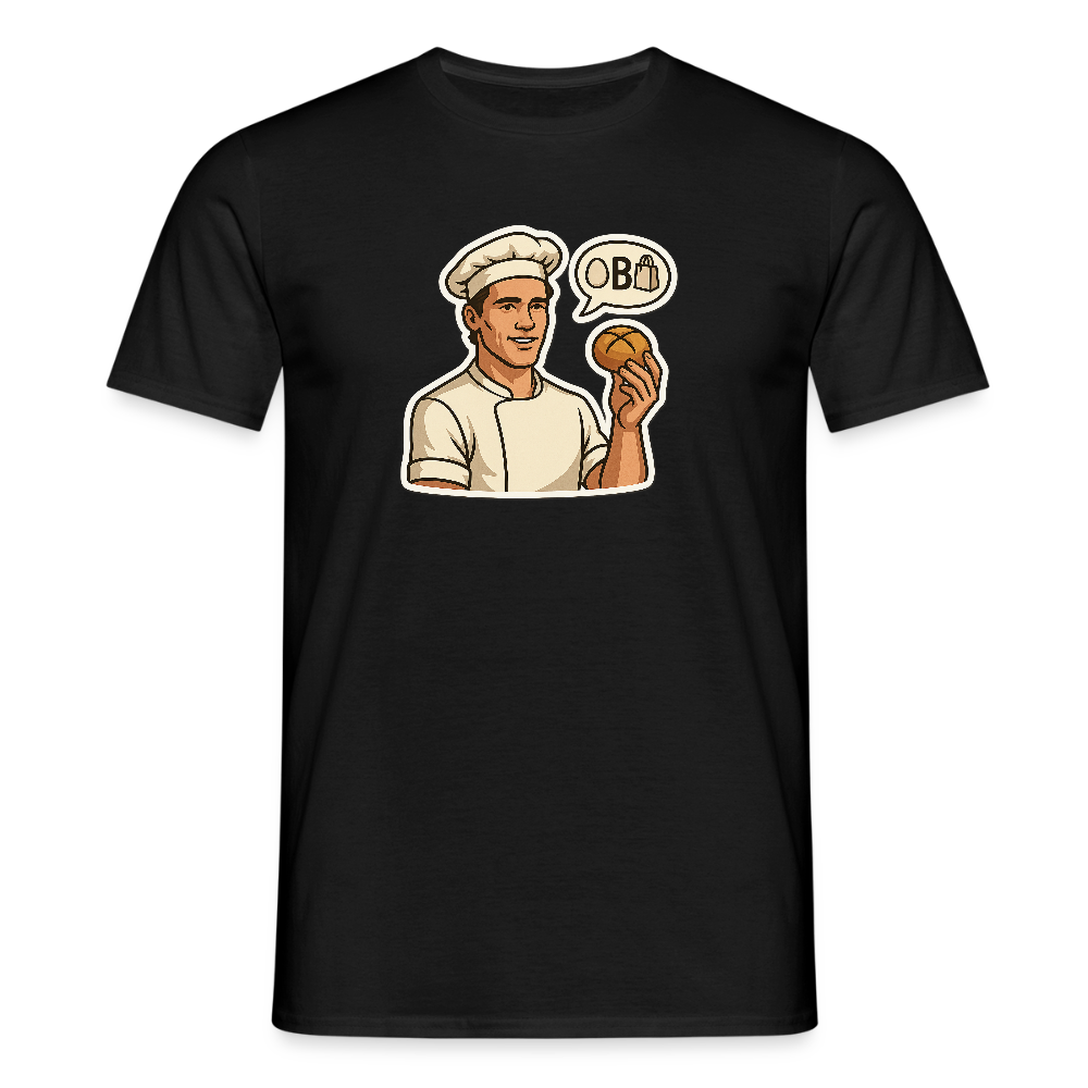 Fun Shirt - Ei B Tasche - Schwarz