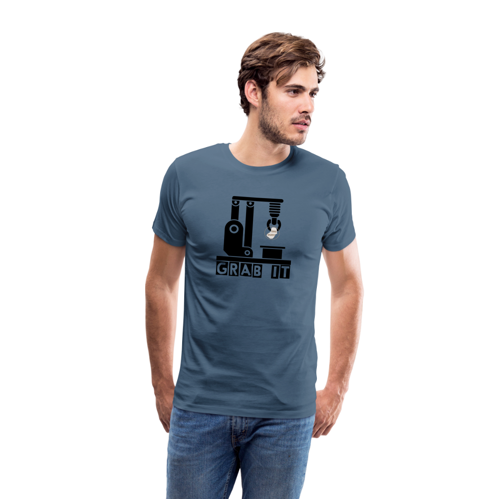 SauHunt Shirt - Grab IT - Blaugrau