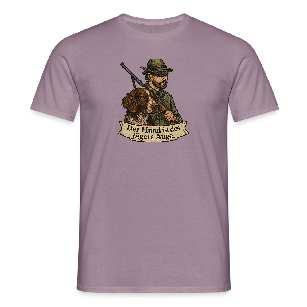 Fun Shirt - Auge des Jägers - Lilagrau 