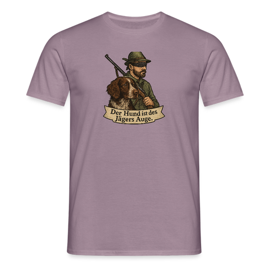Fun Shirt - Auge des Jägers - Lilagrau 